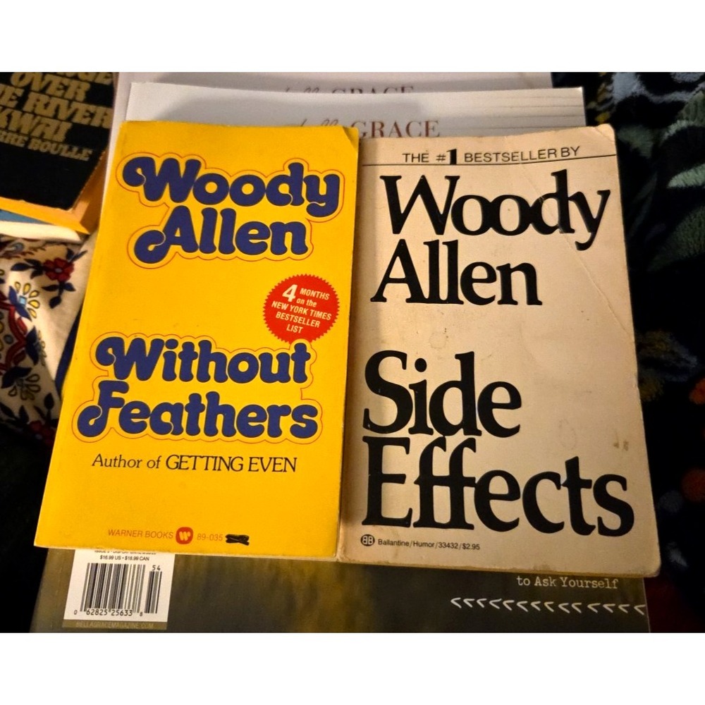 Lot of 2 Woody Allen Paperbacks - Side Effects & Without Feathers